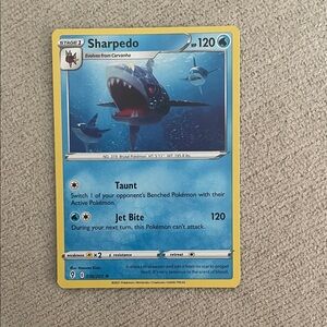Sharpedo Card - Blue